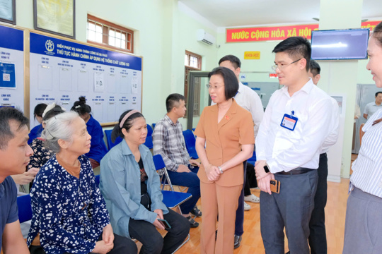 Thường trực HĐND Thành phố khảo sát về tổ chức và hoạt động của HĐND xã Đa Phúc