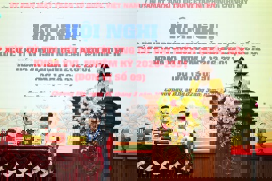 Ứng cử viên đại biểu Quốc hội tiếp xúc cử tri đơn vị bầu cử số 9