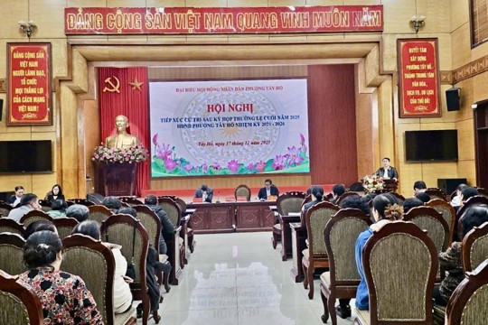 HĐND phường Tây Hồ tổng hợp kiến nghị cử tri: Tập trung giải quyết các vấn đề dân sinh bức thiết