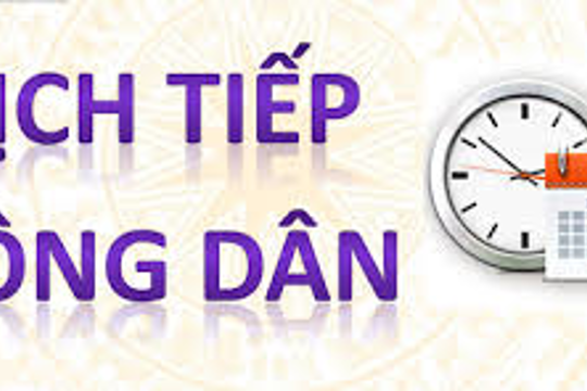 Thông báo: Thay đổi lịch tiếp công dân của Đại biểu HĐND Thành phố tại Tổ đại biểu số 25