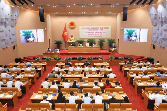 Khai mạc Kỳ họp thứ 26 HĐND thành phố Hà Nội khóa XVI