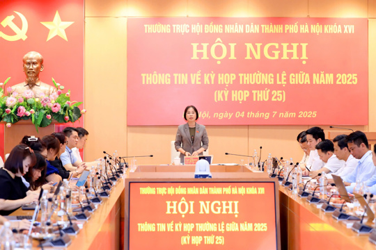 Hội nghị thông tin về Kỳ họp thường lệ giữa năm của HĐND Thành phố khóa XVI