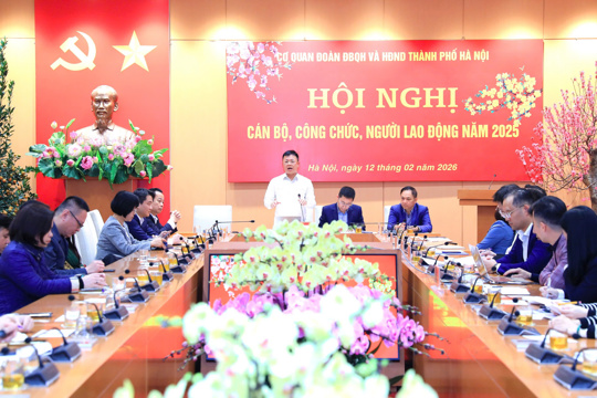 Hội nghị cán bộ, công chức, người lao động cơ quan Đoàn ĐBQH và HĐND Thành phố Hà Nội năm 2025