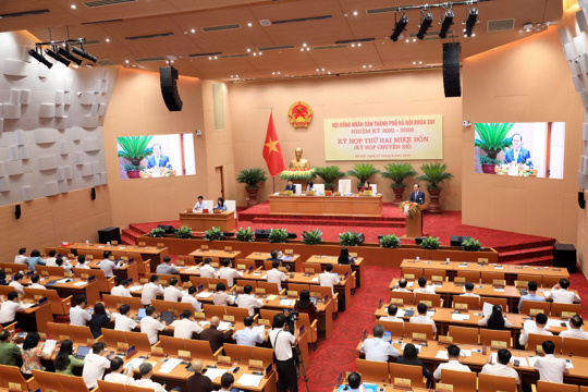 Thông tin kỳ họp chuyên đề (kỳ họp thứ 26) của HĐND thành phố Hà Nội khóa XVI, nhiệm kỳ 2021-2026