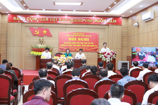  Phó Trưởng đoàn đại biểu Quốc hội thành phố Hà Nội Phạm Thị Thanh Mai tiếp xúc cử tri 16 xã, phường 