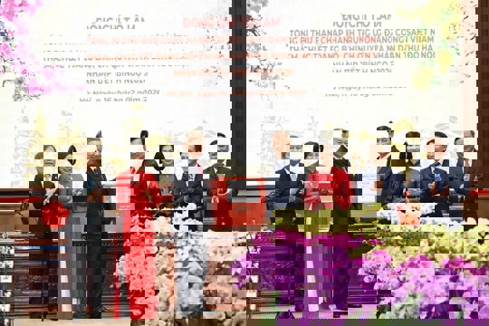 Tổng Bí thư Tô Lâm thăm, chúc Tết Đảng bộ, Chính quyền và Nhân dân Thủ đô Hà Nội