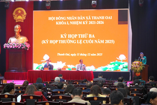 HĐND xã Thanh Oai ban hành chương trình công tác năm 2026, tập trung tổ chức bầu cử và nâng cao hiệu quả giám sát