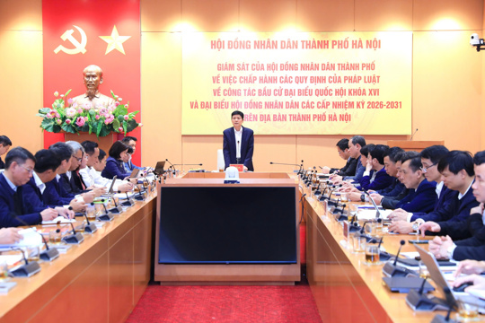 Phó Chủ tịch HĐND Thành phố Phạm Quí Tiên làm việc với 09 xã về công tác chuẩn bị bầu cử