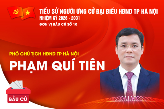 Đồng chí Phạm Quí Tiên ứng cử đại biểu HĐND Thành phố tại đơn vị bầu cử số 10