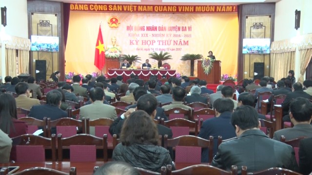 Nhìn lại Hoạt động HĐND huyện Ba Vì năm 2017