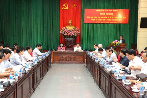 Phó Chủ tịch Thường trực HĐND TP dự giao ban công tác nội chính và phòng chống tham nhũng