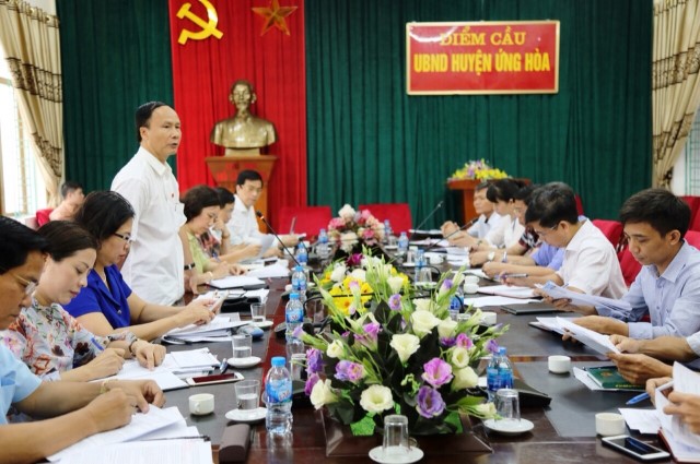 Ban Pháp chế: Giám sát việc chấp hành pháp luật về một số lĩnh vực trong hoạt động bổ trợ tư pháp tại UBND huyện Ứng Hòa