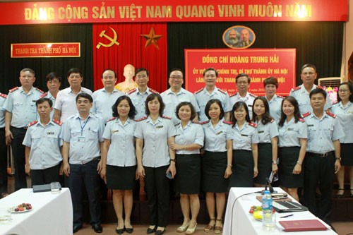 PCT Thường trực HĐND TP dự buổi làm việc của Bí thư Thành ủy với Thanh tra thành phố Hà Nội