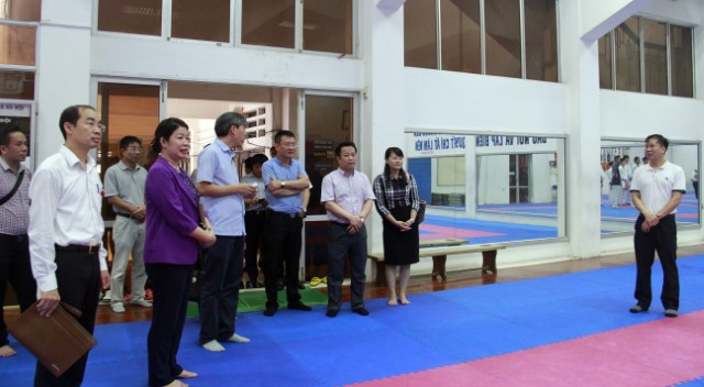 Khảo sát tại Cung thể thao Tổng hợp Quần Ngựa và Nhà thi đấu Trịnh Hoài Đức