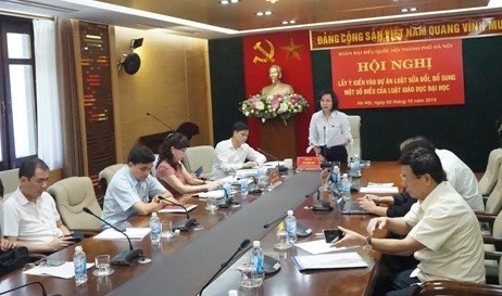 Đoàn ĐBQH TP Hà Nội: Nhiều ý kiến đóng góp vào dự án Luật sửa đổi, bổ sung một số điều của Luật Giáo dục đại học 