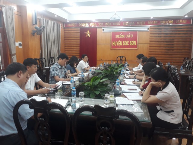 Thường trực HĐND huyện Sóc Sơn họp thảo luận, chuẩn bị các nội dung tổ chức phiên họp giải trình về công tác quản lý đất đai, trật tự xây dựng trên địa bàn huyện.