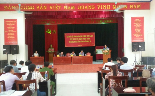 Đại biểu HĐND thành phố Hà Nội tiếp xúc cử tri trước kỳ họp thứ 9 HĐND thành phố Hà Nội khóa XV tại huyện Sóc Sơn