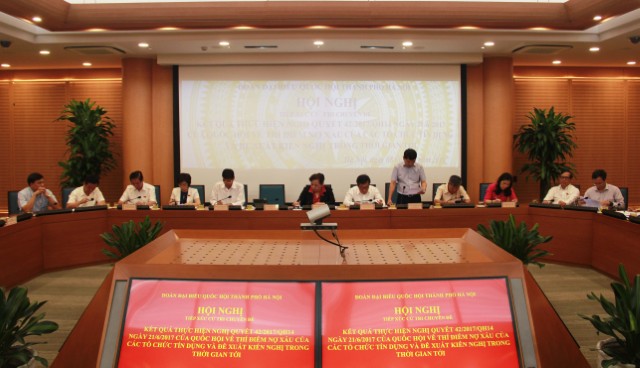 Tiếp xúc cử tri chuyên đề về thí điểm xử lý nợ xấu của các tổ chức tín dụng