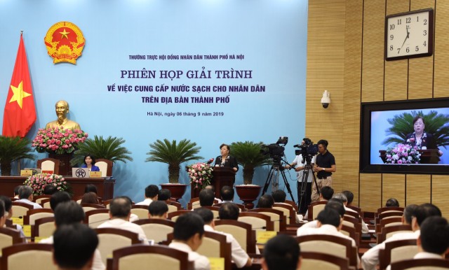 Kết luận của Thường trực HĐND Thành phố về phiên giải trình việc cung cấp nước sạch cho Nhân dân trên địa bàn Thành phố
