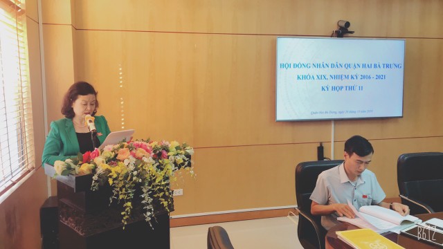 Kỳ họp thứ 11 HĐND quận Hai Bà Trưng khóa XIX, nhiệm kỳ 2016 - 2021
