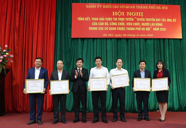 Đảng bộ Văn phòng HĐND TP đoạt giải Ba cuộc thi trực tuyến “Tuyên truyền quy tắc ứng xử..."