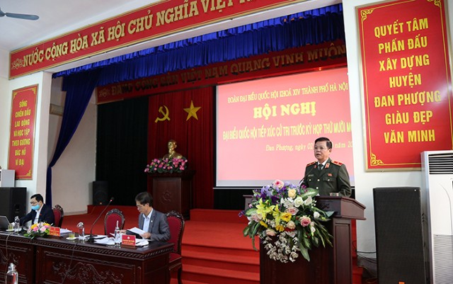 Đại biểu Quốc hội tiếp xúc cử tri các quận, huyện Nam Từ Liêm, Băc Từ Liêm, Đan Phượng, Hoài Đức