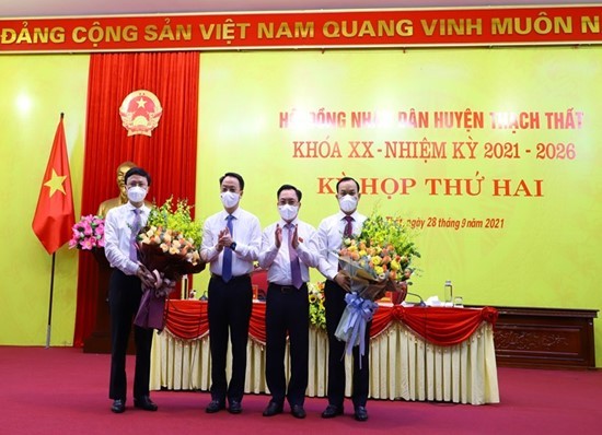 Thường trực HĐND Thành phố phê chuẩn kết quả miễn nhiệm, bầu Chủ tịch HĐND huyện Thạch Thất khóa XX, nhiệm kỳ 2021-2026