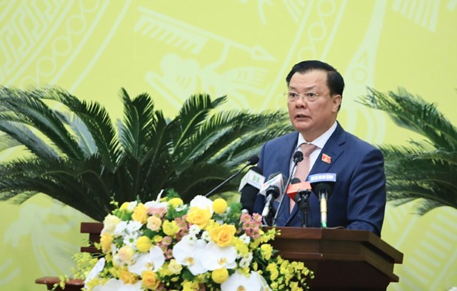 Bí thư Thành ủy Đinh Tiến Dũng phát biểu chỉ đạo tại kỳ họp thứ 3 HĐND Thành phố 