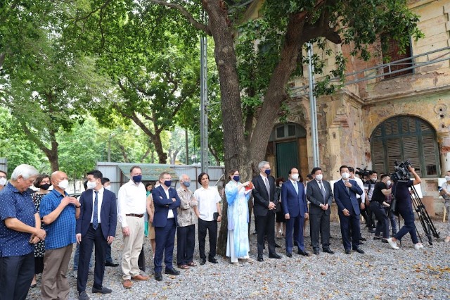 Chủ tịch HĐND TP Nguyễn Ngọc Tuấn dự lễ khởi công dự án bảo tồn Biệt thự 49 Trần Hưng Đạo, quận Hoàn Kiếm