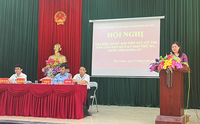 Đại biểu Quốc hội thành phố Hà Nội tiếp xúc cử tri huyện Ứng Hòa