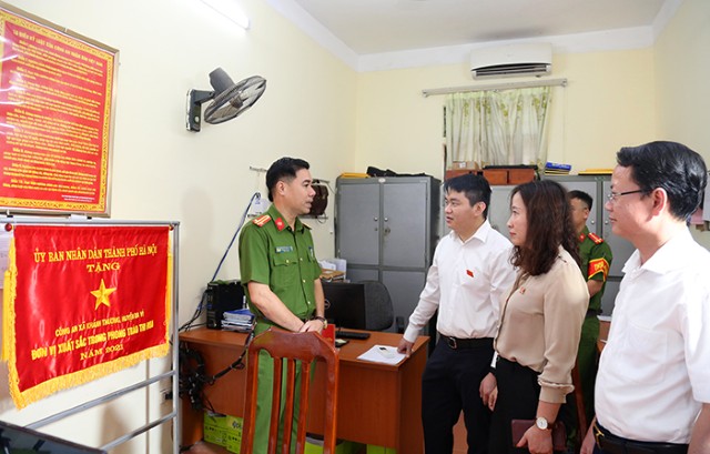 Giám sát về tổ chức, hoạt động của Công an xã trên địa bàn huyện Ba Vì