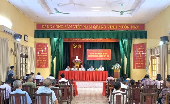 Đại biểu HĐND huyện Thường Tín khóa XX tiếp xúc cử tri trước kỳ họp thứ 6