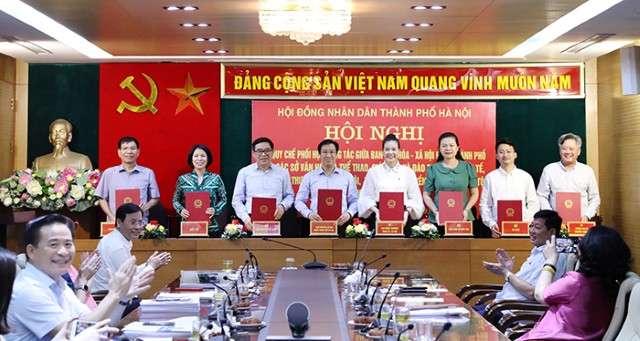 Ban Văn hoá - Xã hội HĐND Thành phố ký quy chế phối hợp với các sở, ngành thuộc lĩnh vực văn hoá-xã hội