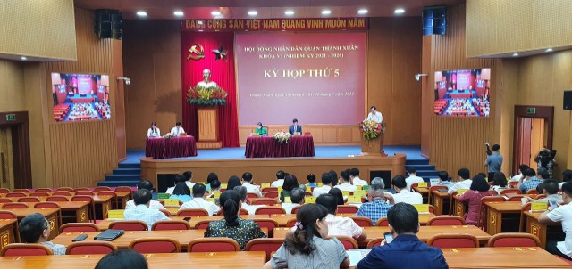 Quận HĐND quận Thanh Xuân khoá VI họp kỳ thứ 5 