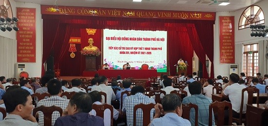 Cử tri huyện Thanh Oai kiến nghị đẩy nhanh tiến độ cấp nước sạch