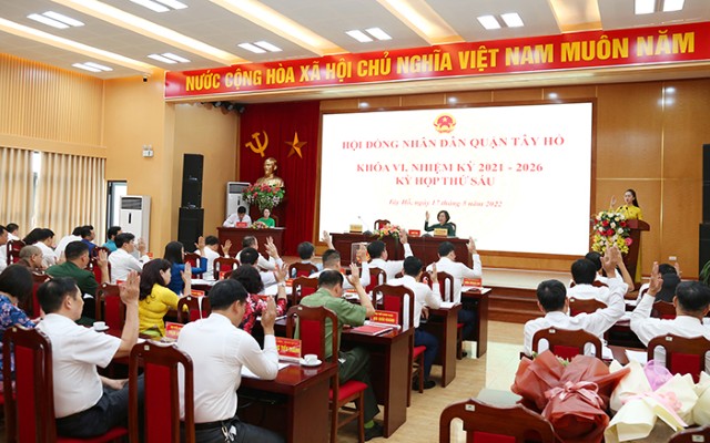HĐND quận Tây Hồ: Khẳng định vai trò cơ quan quyền lực nhà nước ở địa phương 