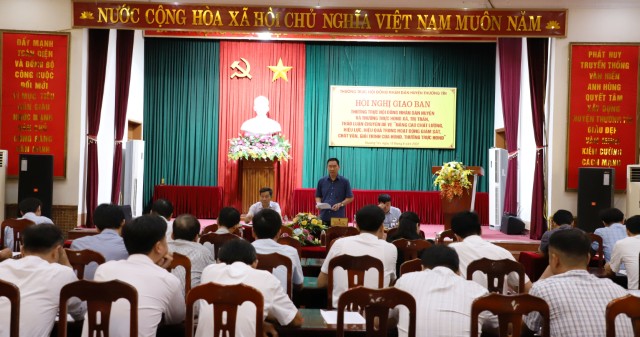 HĐND huyện Thường Tín giao ban công tác quý II