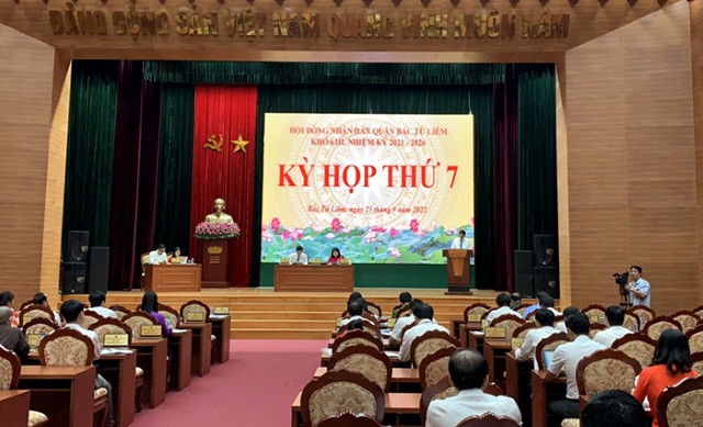 Kỳ họp thứ 7 Hội đồng nhân dân quận Bắc Từ Liêm khóa III