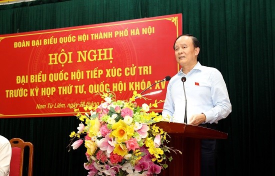 Phó Trưởng đoàn ĐBQH thành phố Nguyễn Ngọc Tuấn: Cử tri đóng góp ý kiến rất xác đáng vào hoạt động Quốc hội