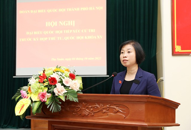 Đại biểu Quốc hội thành phố thành phố Hà Nội tiếp xúc cử tri huyện Đan Phượng