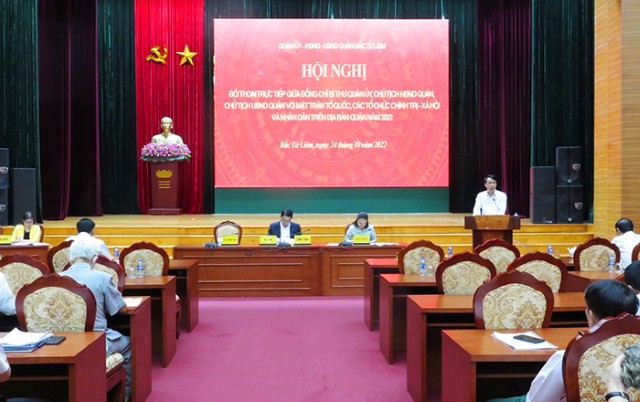 Quận Bắc Từ Liêm: Đối thoại giữa Bí thư, Chủ tịch HĐND, Chủ tịch UBND quận với MTTQ, các tổ chức chính trị - xã hội và nhân dân