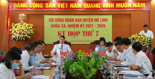 Kỳ họp thứ 7 Hội đồng Nhân dân huyện Mê Linh khóa XX