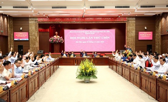 Ban Chấp hành Đảng bộ thành phố Hà Nội xem xét 3 nội dung quan trọng