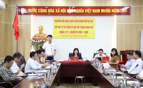 Điều chỉnh thời gian TXCT của tổ đại biểu HĐND Thành phố tại các đơn vị: Hoài Đức, Cầu Giấy, Mê Linh