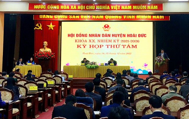 HĐND huyện Hoài Đức khóa XX khai mạc kỳ họp thứ 8 