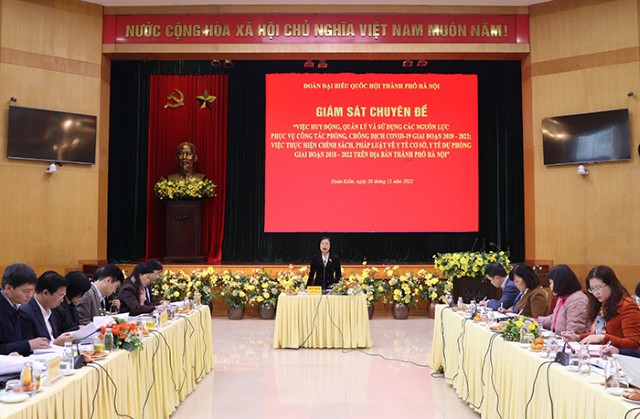 Giám sát việc quản lý, sử dụng nguồn lực phục vụ phòng, chống Covid-19 tại quận Hoàn Kiếm