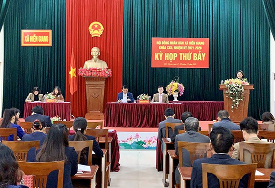 HĐND xã Hiền Giang, huyện Thường Tín khai mạc kỳ họp thứ 7 