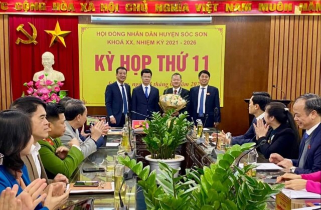 Đồng chí Nguyễn Nam Hà được bầu là Chủ tịch HĐND huyện Sóc Sơn 