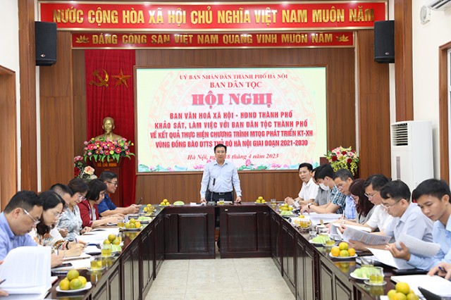 Khảo sát việc thực hiện chương trình mục tiêu quốc gia phát triển kinh tế-xã hội vùng đồng bào dân tộc thiểu số