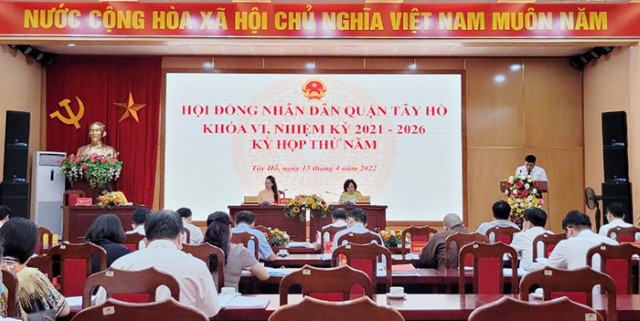 HĐND quận Tây Hồ chủ động, tích cực nâng cao hiệu lực, hiệu quả hoạt động